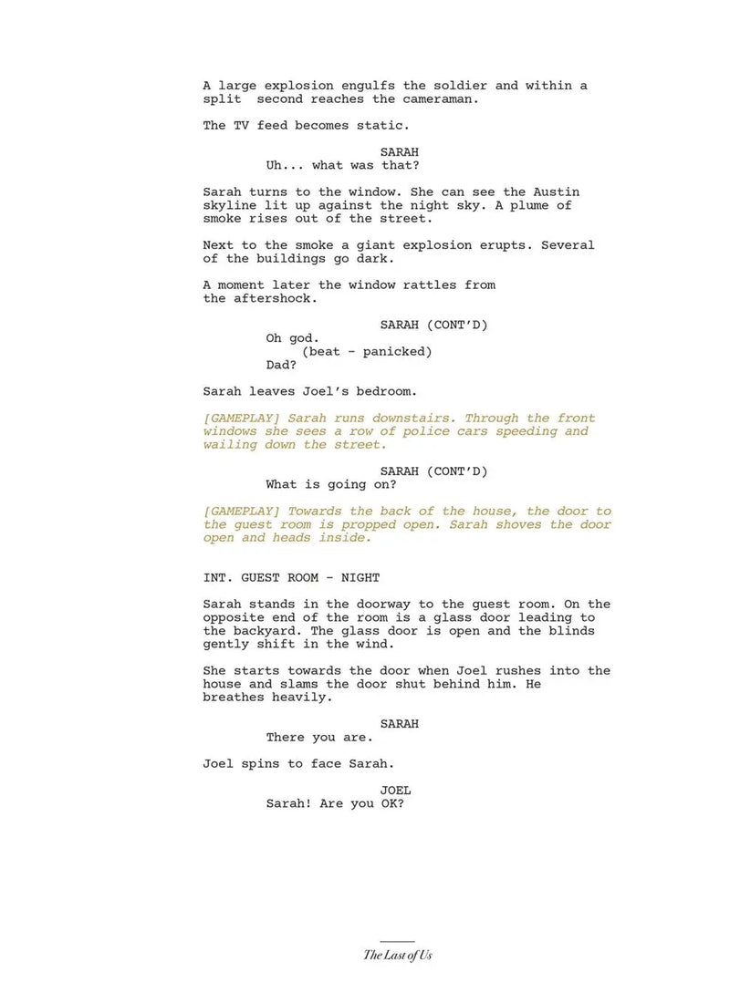The Last Of Us: Part I And Part II Scripts
