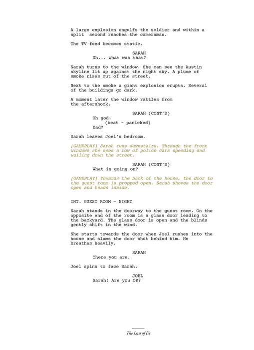 The Last Of Us: Part I And Part II Scripts