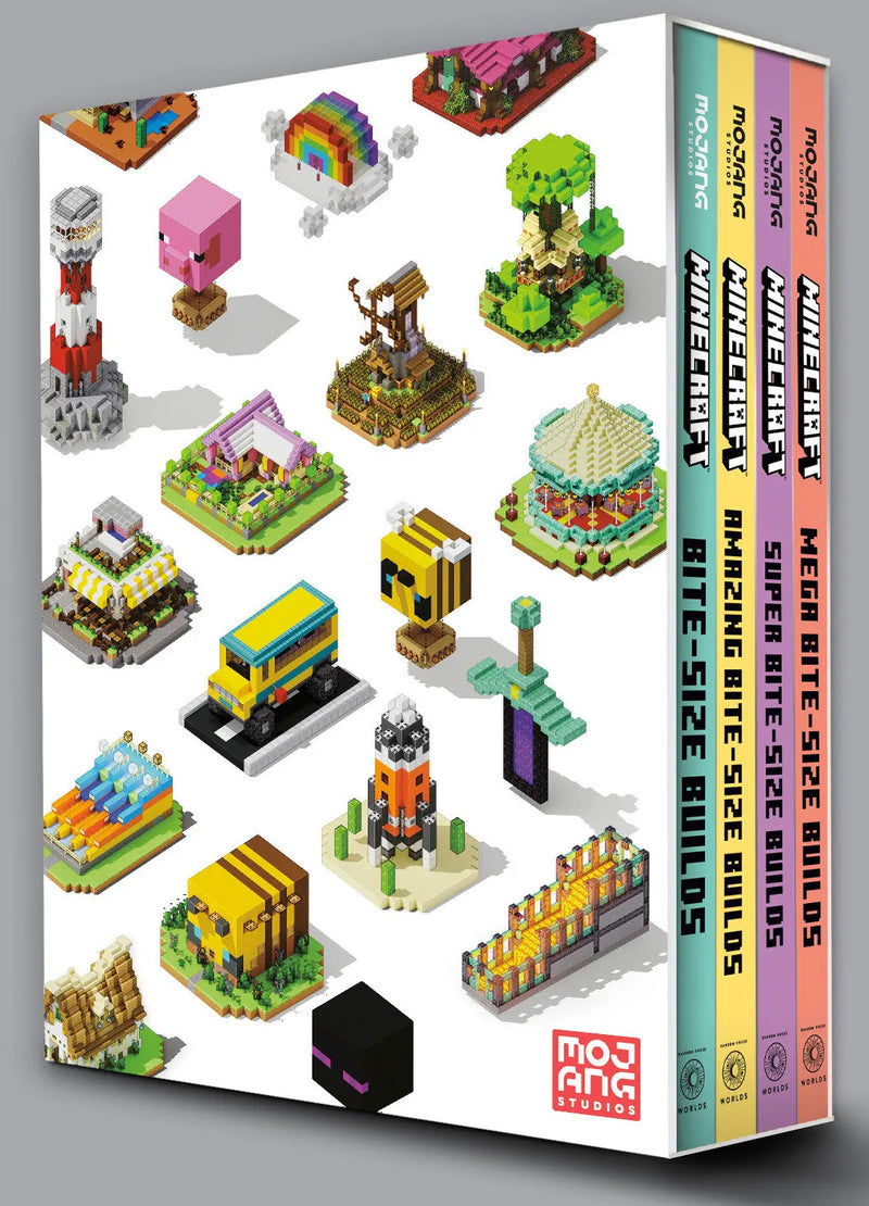 Minecraft: Bite Size Builds Collection 4 Book Boxed Set Random House Books for Young Readers