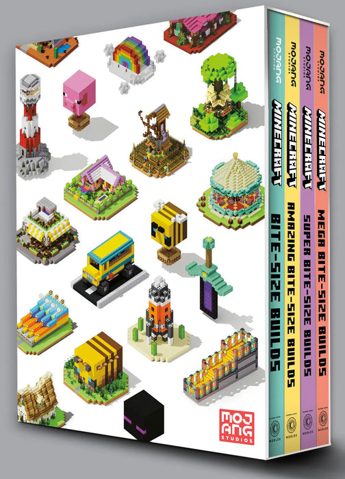 Minecraft: Bite Size Builds Collection 4 Book Boxed Set