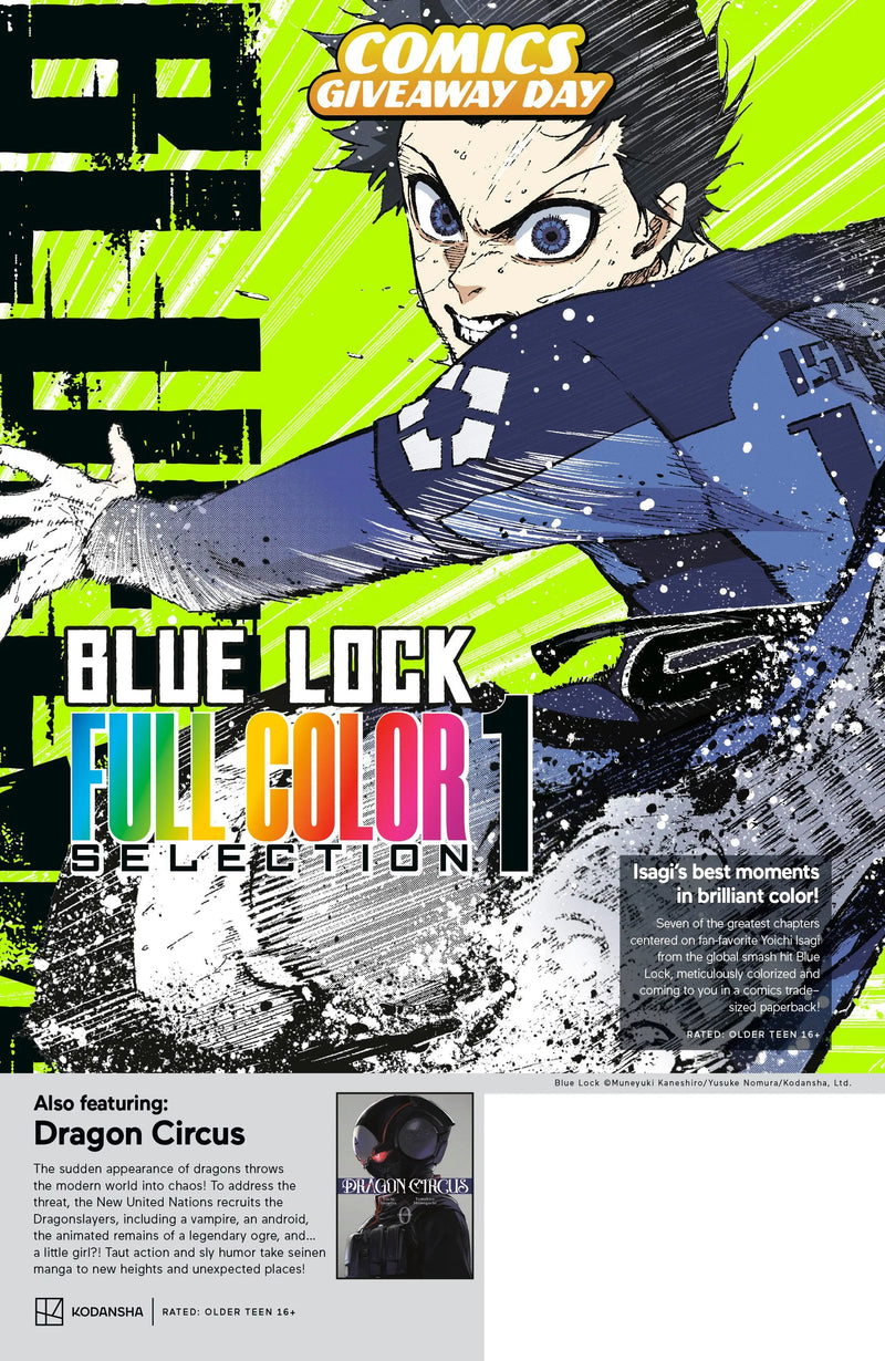 Kodansha Blue Lock Full Color Selection & Dragon Circus Cgd 2026 (Bundle Of 20) Kodansha Comics