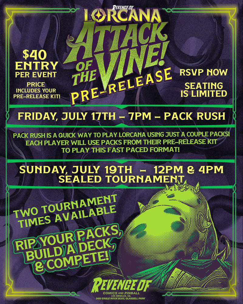 Disney Lorcana - Attack of the Vine Pre-Release! Revenge Of