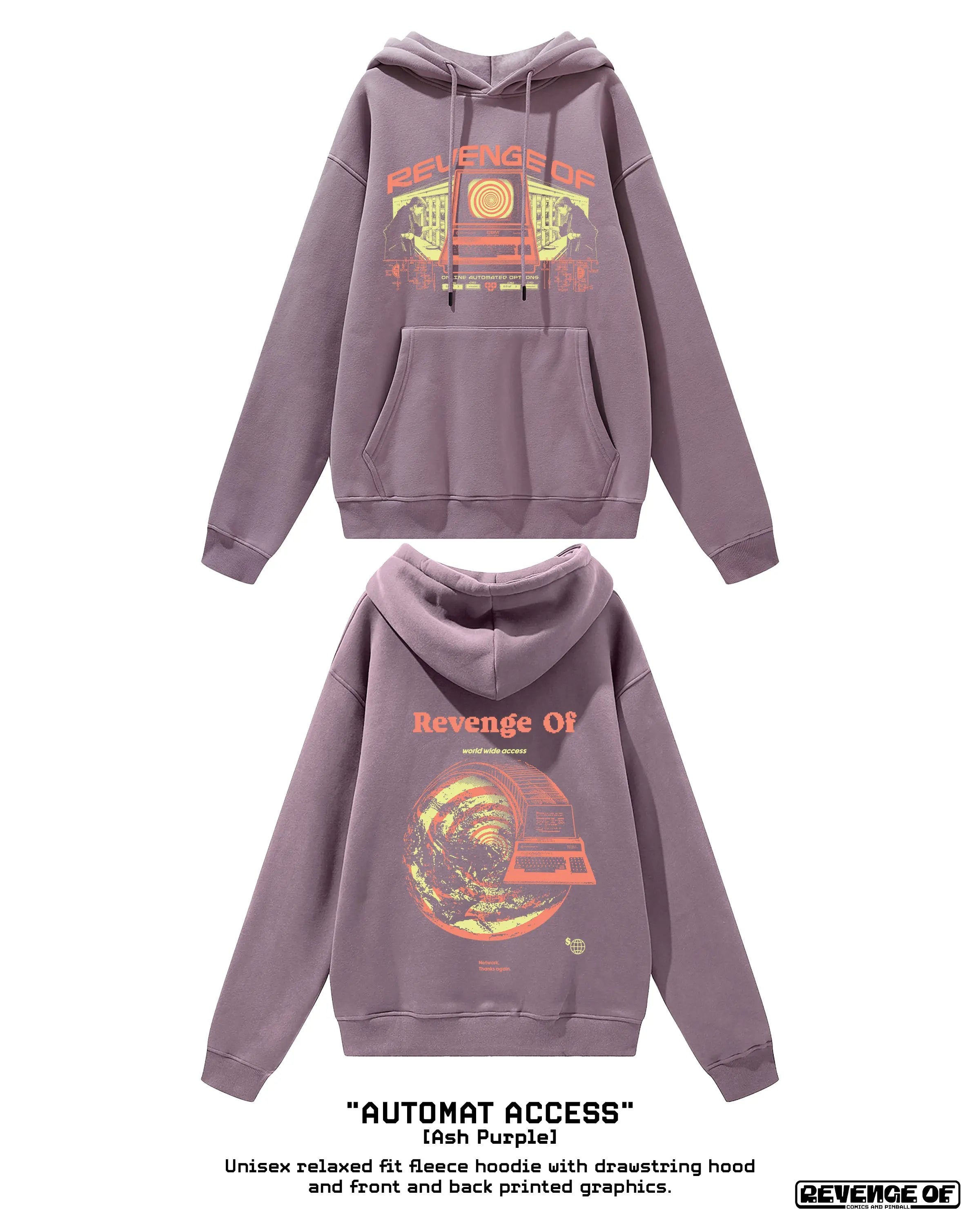 Automat Access [Black / Ash Purple] Streetwear Unisex Fleece