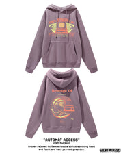 Automat Access [Black / Ash Purple] - Streetwear Unisex Fleece Hoodie Revenge Of