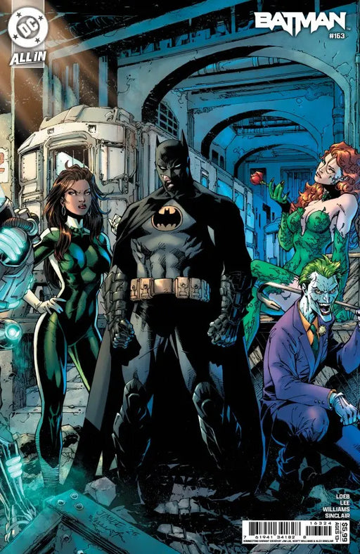 Batman #163 Cover B Jim Lee & Scott Williams Batman Connecting Middle Card Stock Variant DC Comics