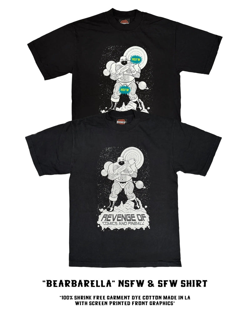 Revenge Of x Wuvable Oaf: Bearbarella Tee (SFW + NSFW Glow Variant)