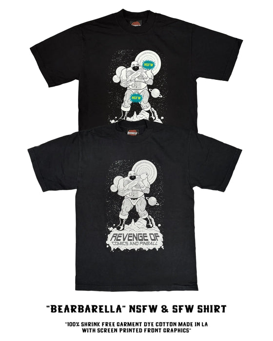 Revenge Of x Wuvable Oaf: Bearbarella Tee (SFW + NSFW Glow Variant)