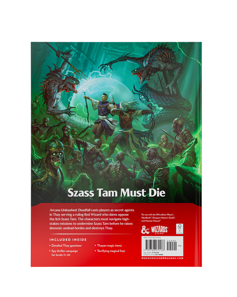 D&D 5E - Arcana Unleashed: Deadfall (Hardcover) WIZARDS OF THE COAST, INC