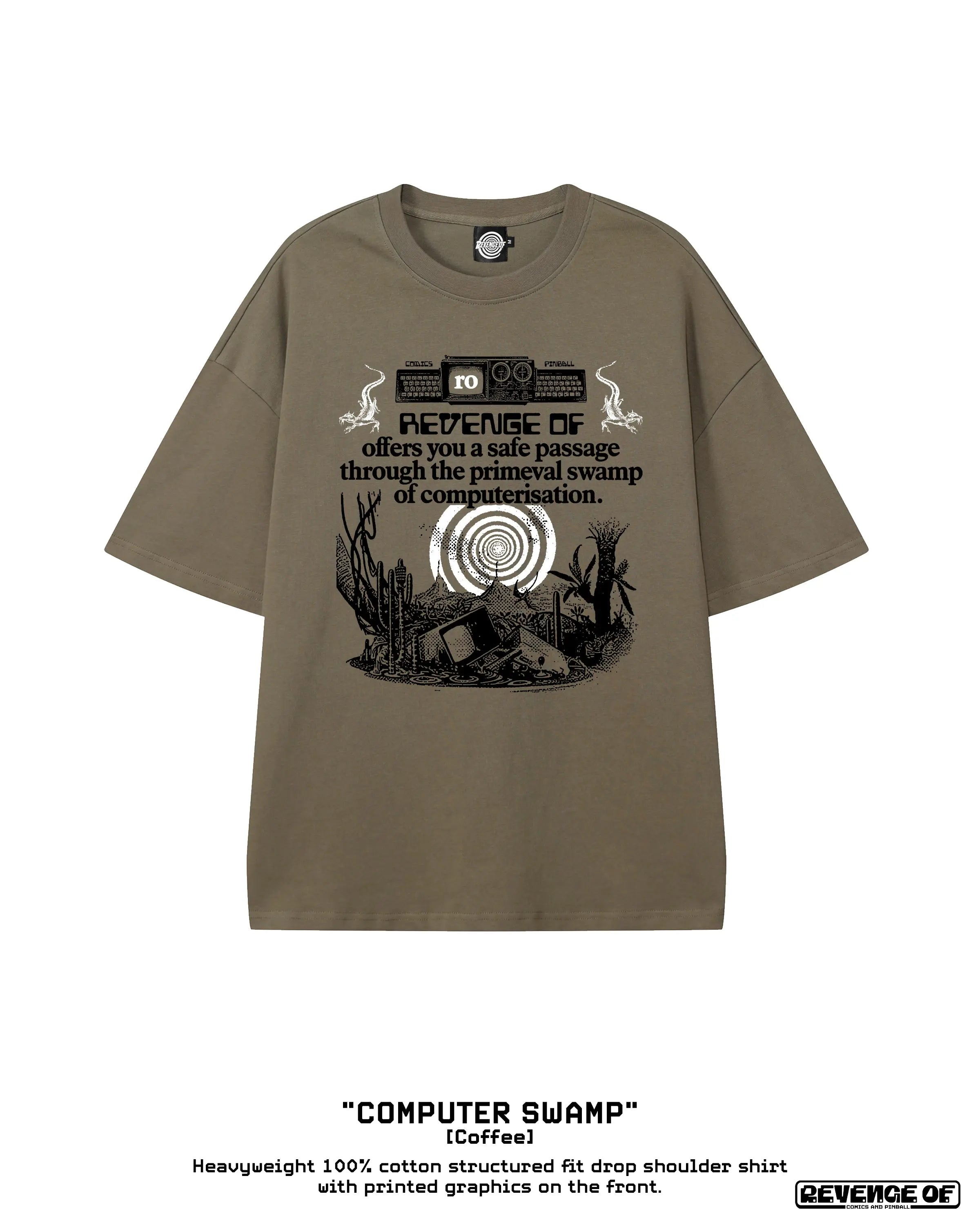 Computer Swamp - Essential Heavyweight Cotton T-Shirt - Revenge Of
