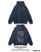 Connective Fruit [Black / Navy Blue] - Essential Fleece Zip-Through Hoodie Revenge Of