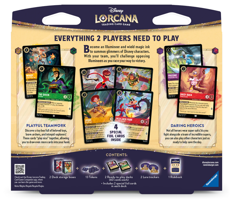 Disney Lorcana TCG: Two-Player Deck (Elastagirl/Buzz Lightyear) Revenge Of