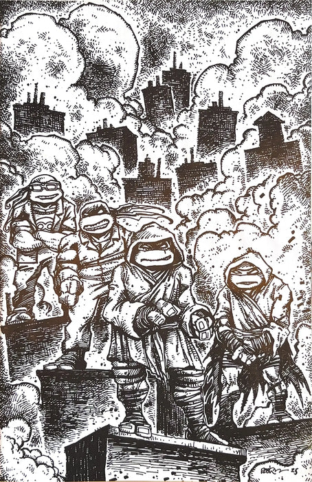 Teenage Mutant Ninja Turtles #10 Variant Ri (10) (Eastman Full Art Black and White) IDW Publishing