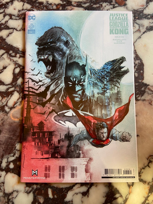 Justice League vs Godzilla vs Kong #2 Of 7 Cover E 1 in 50 Dustin Nguyen Card Stock Variant