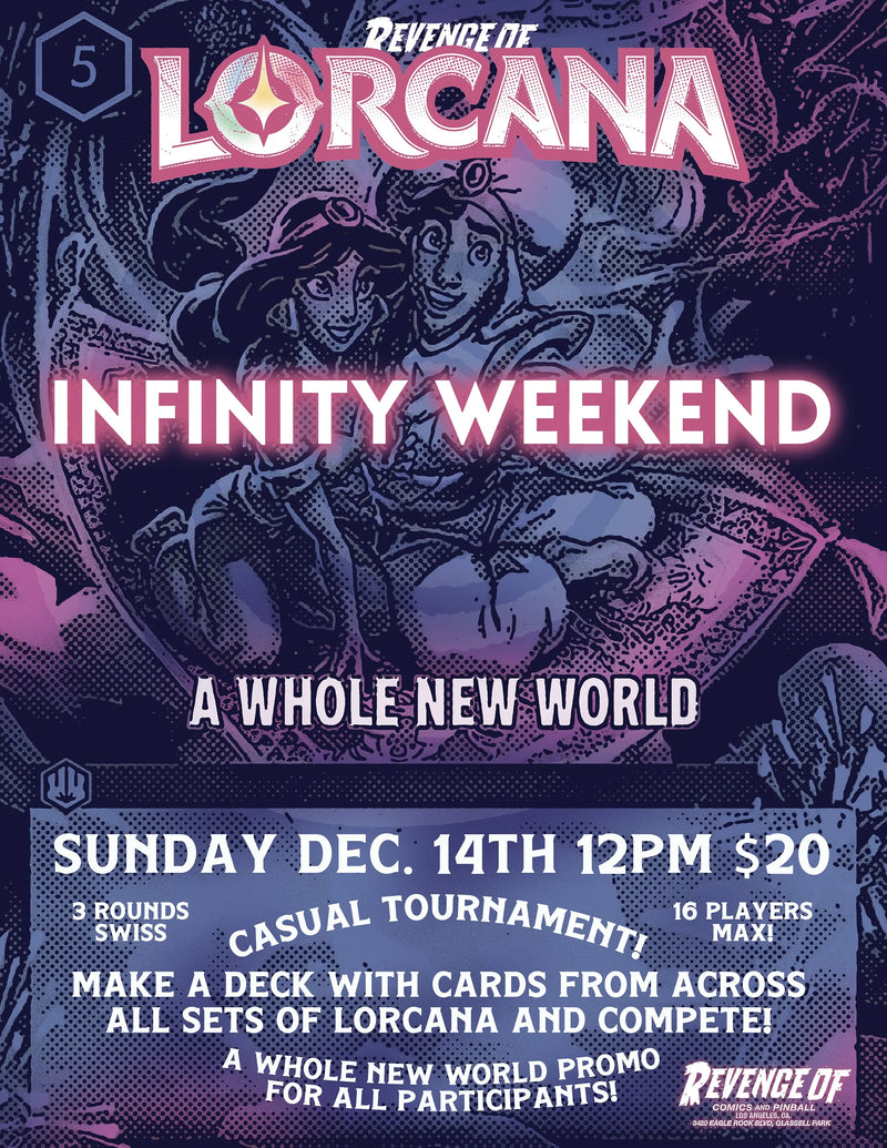 Disney Lorcana Infinity Weekend Tournament Dec 14th