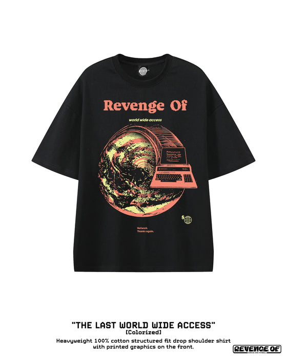 The Last World Wide Access [Colorized] - Essential Heavyweight Cotton T-Shirt Revenge Of