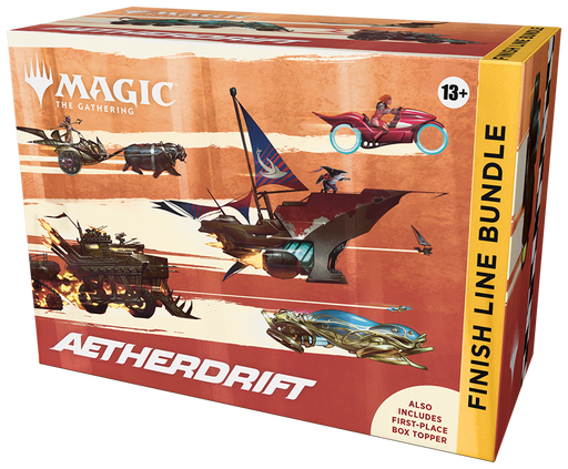 PRE-ORDER | Magic: The Gathering Aetherdrift Finish Line Bundle (Includes exclusive alt-art cards and accessories, 2 Collector Boosters, 6 Play Boosters, 20 Lands, and more) Wizards of the Coast