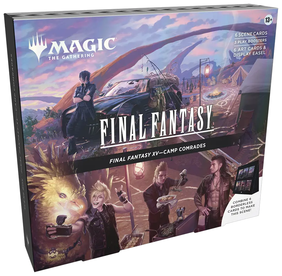 mtg ff art cards Magic the Gathering CCG: Final Fantasy Scene Box -Camp Comrades