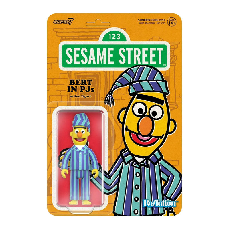 Sesame Street ReAction Wave 6  Bert (PJs) Super7
