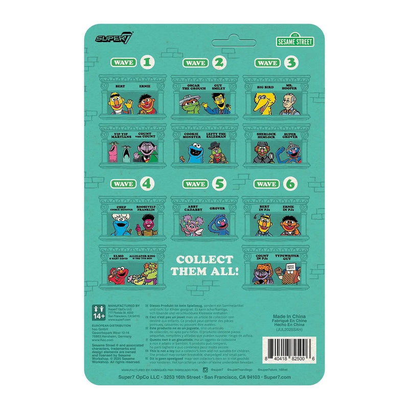 Sesame Street ReAction Wave 6  Ernie (PJs) Super7