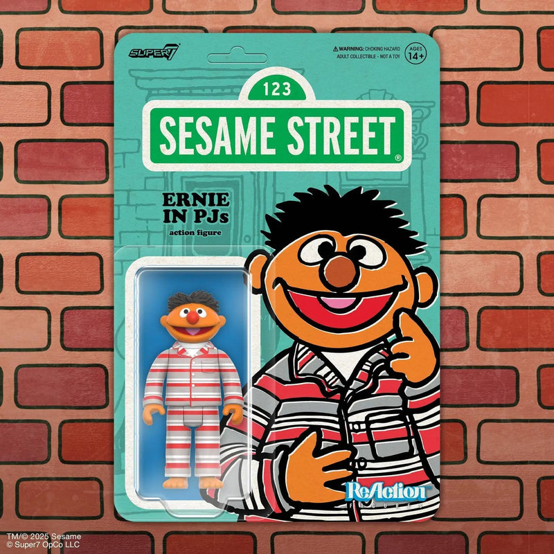 Sesame Street ReAction Wave 6  Ernie (PJs) Super7