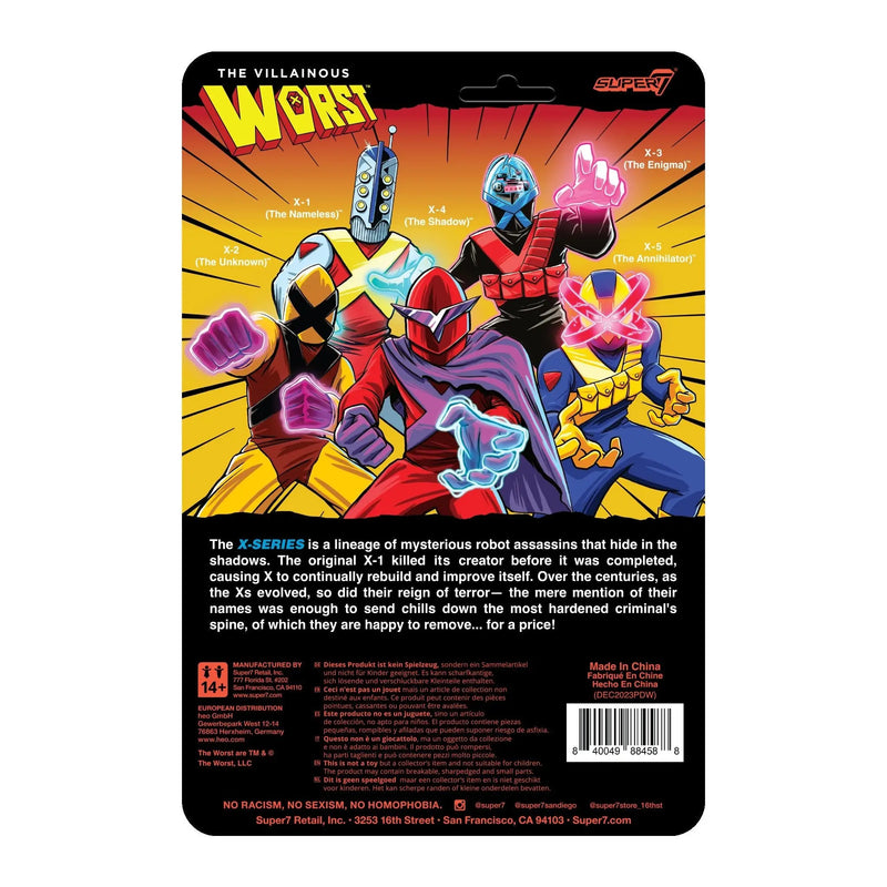 The Worst Reaction Figures Wave 05 (Mutant Team) -X5 (The Annihilator) Super 7
