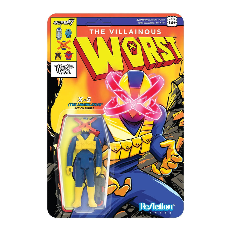 The Worst Reaction Figures Wave 05 (Mutant Team) -X5 (The Annihilator) Super 7