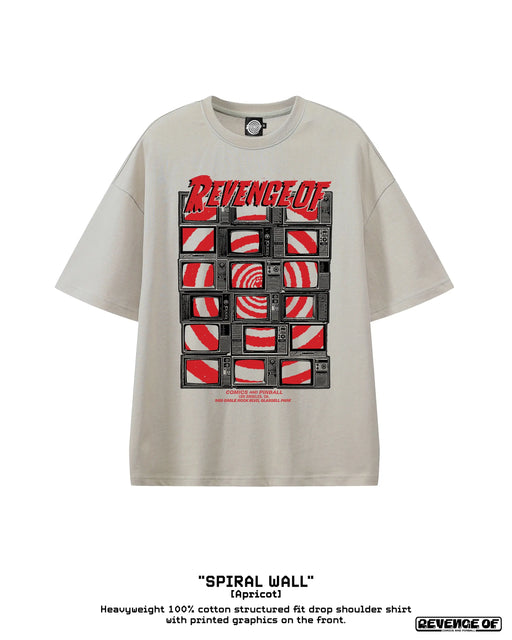 Spiral Wall - Essential Heavyweight Cotton T-Shirt Revenge Of