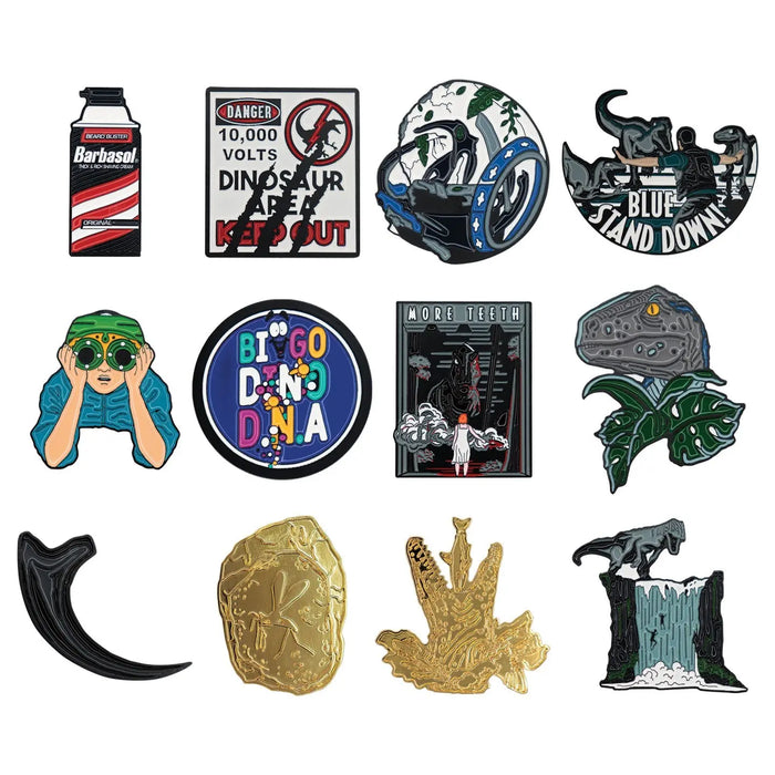 Mini pin misterioso de Fanattik Jurassic Park &amp; World (12 unidades)