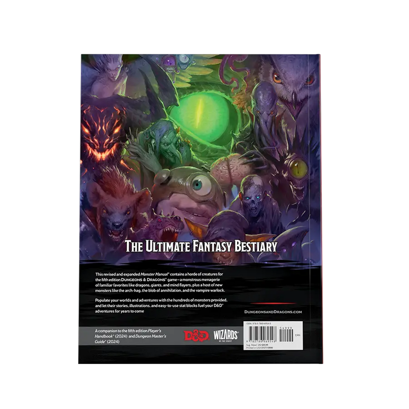 Dungeons & Dragons 2024 Monster Manual WIZARDS OF THE COAST, INC