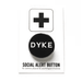 DYKE queer LGBTQ+ pinback buttons lesbian badge