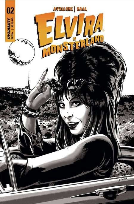 Elvira In Monsterland #2 Cvr E 10 Copy Baal B&W