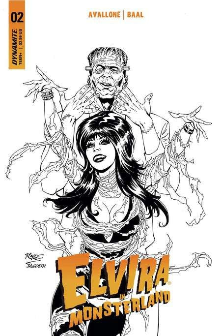 Elvira In Monsterland #2 Cvr F 10 Copy Royle B&W