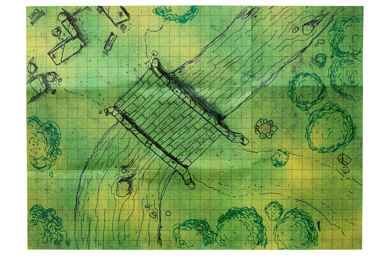 BattleMap: Grasslands battle map for DnD 1985 Games