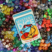 Mystery Dice - full set of 7 Polyhedral Dice 1985 Games