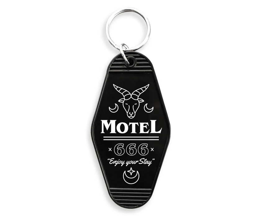 Motel 666 Motel Keychain