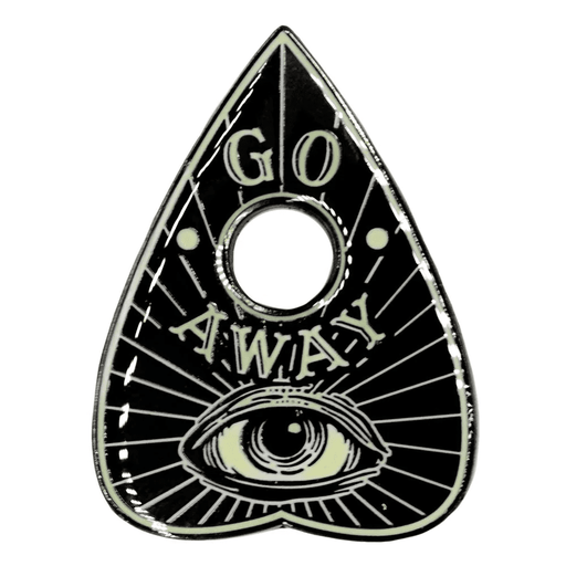 Go Away Glow Planchette Enamel Pin