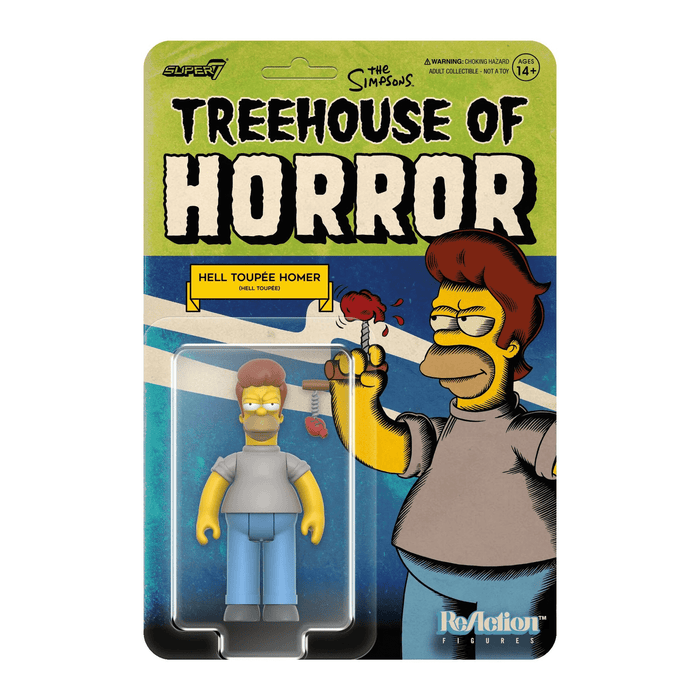 The Simpsons ReAction Figures Wave 4 Treehouse Of Horror - Hell Toupee Homer