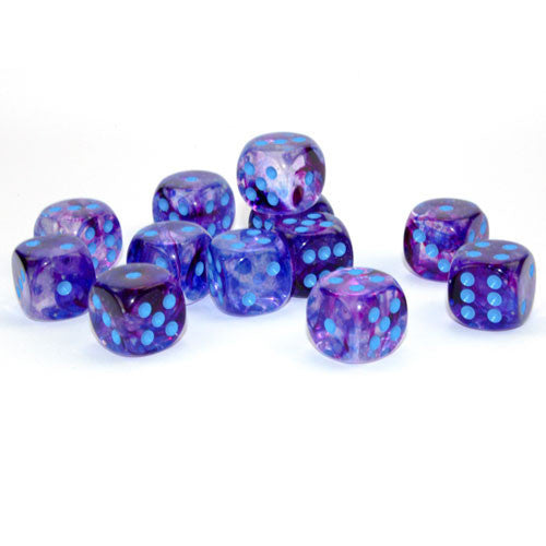 Nebula D6 Nocturnal Blue Dice Block