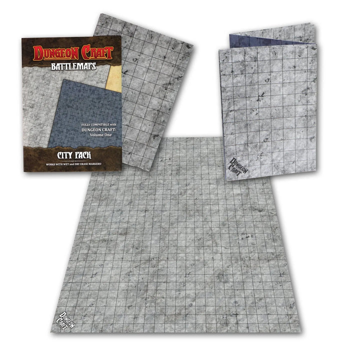 BattleMap: City battle map - TTRPG Terrain 1985 Games