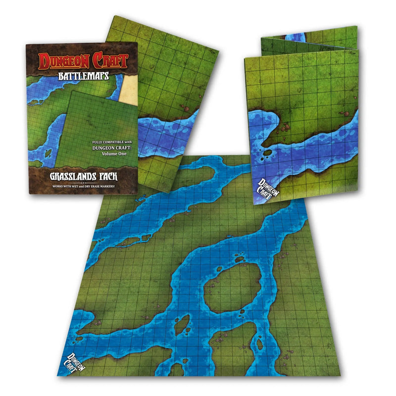 BattleMap: Grasslands battle map for DnD 1985 Games