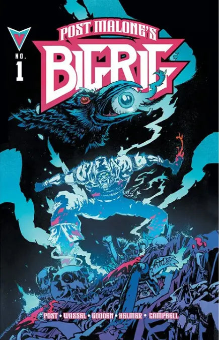 Post Malone's Big Rig #1 Variant Cover J Jim Mahfood One-per-Box Thank You Variant Vault Comics