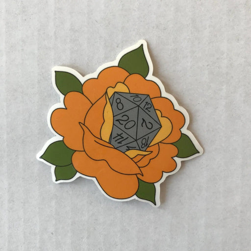 D20 Rose Sticker