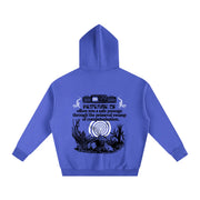 Computer Swamp [Klein Blue] - Oversize Fleeced Hoodie Revenge Of