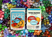 Mystery Dice - full set of 7 Polyhedral Dice 1985 Games