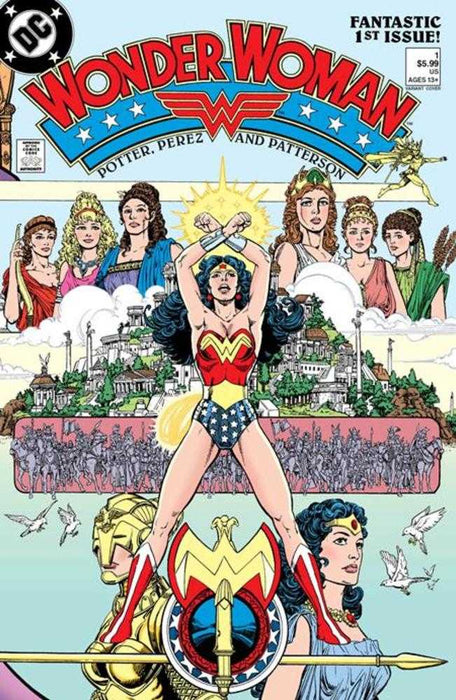 Wonder Woman 1987 #1 Facsimile Edition 2023 Edition Cover C George Perez Foil Variant