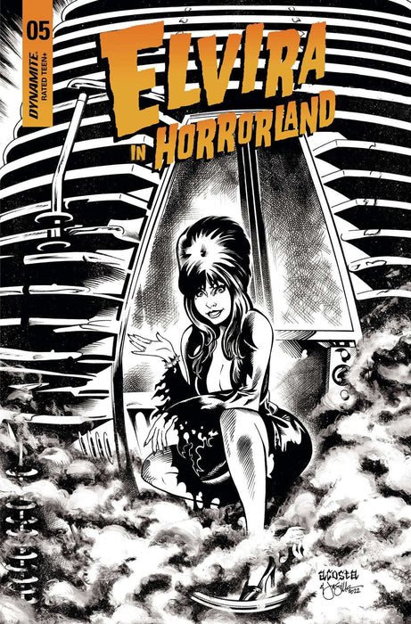 Elvira In Horrorland #5 Cvr E 10 Copy Incv Acosta B&W