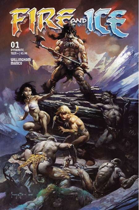 Fire And Ice #1 Cvr C Frazetta Movie Poster Art