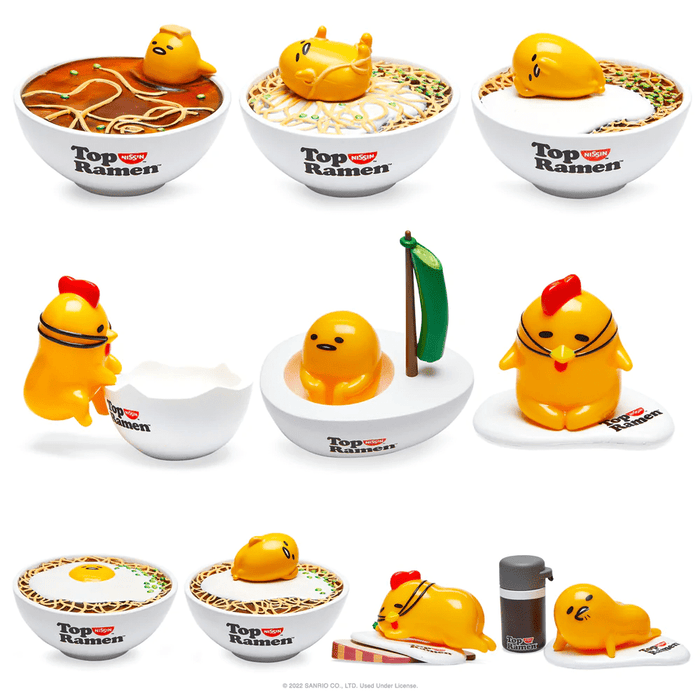 Nissin Top Ramen X Gudetama 3" Vinyl Mini Series