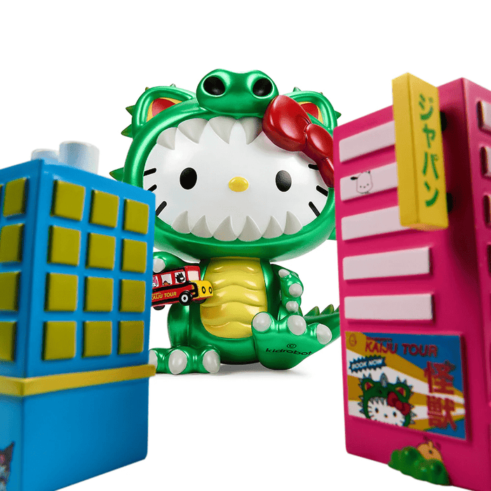 Sanrio Hello Kitty Kaiju Cosplay 8" Art Figure - Metallic Green