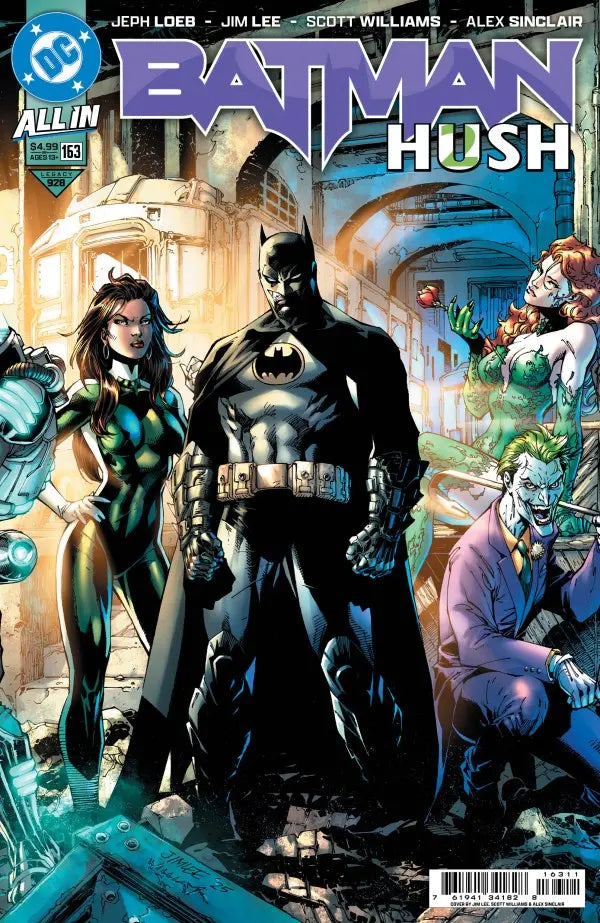 Batman #163 Cover A Jim Lee & Scott Williams Batman Connecting Middle Alternate Color DC Comics